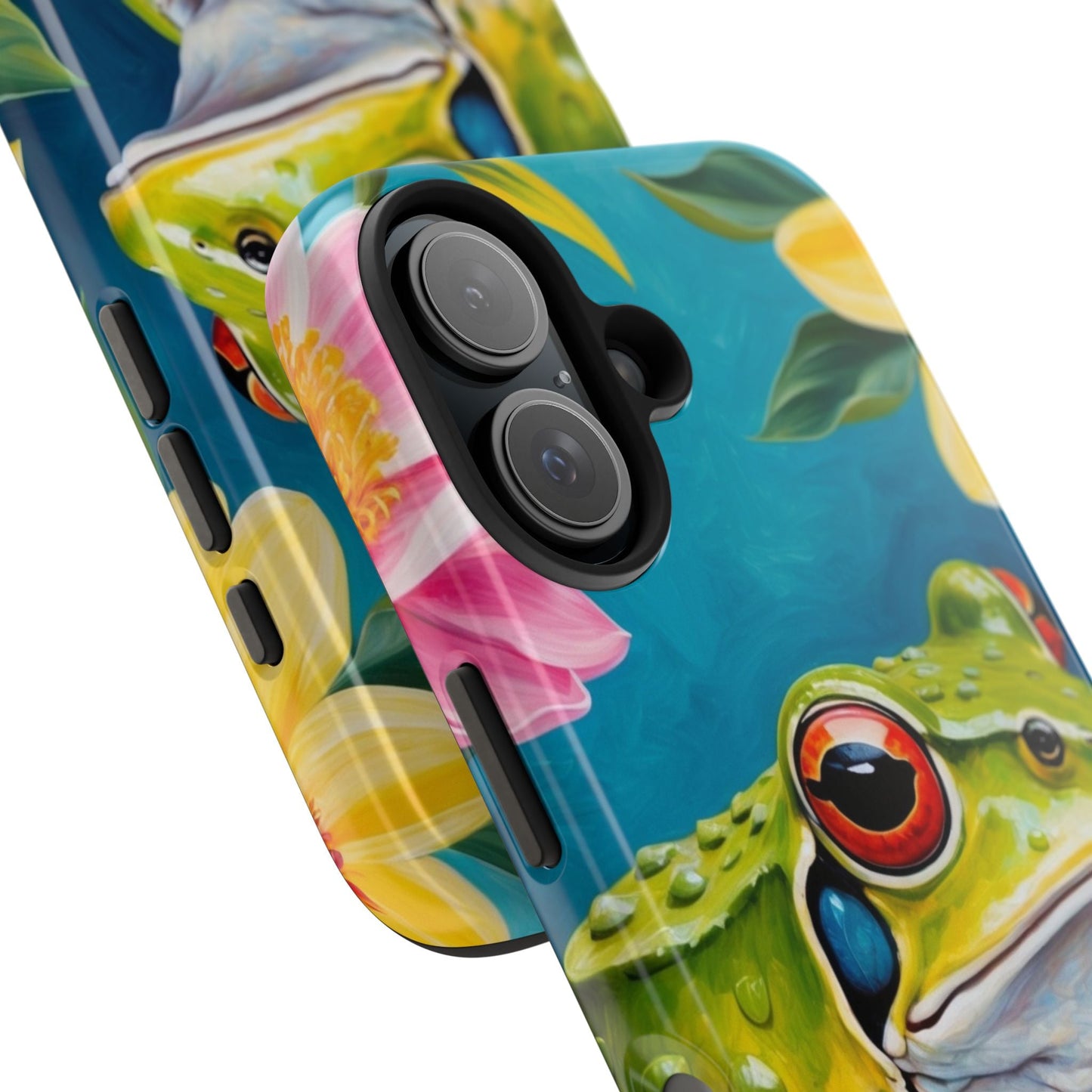Tropical Frog & Bold Blooms - iPhone Series Case - BOGO Cases