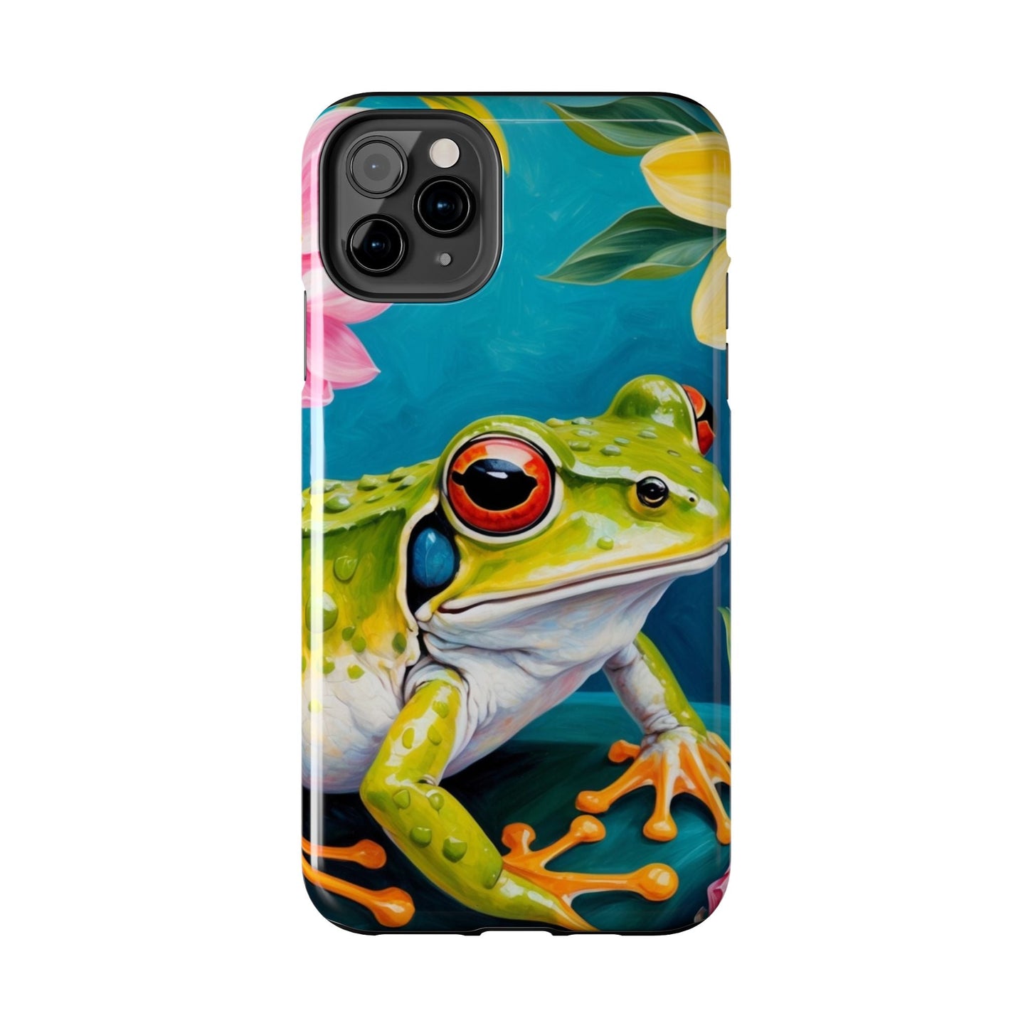 Tropical Frog & Bold Blooms - iPhone Series Case - BOGO Cases