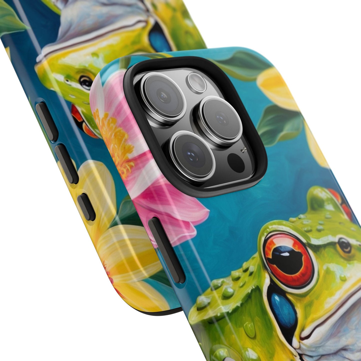 Tropical Frog & Bold Blooms - iPhone Series Case - BOGO Cases