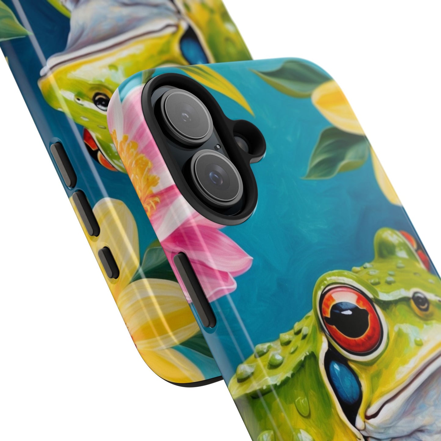 Tropical Frog & Bold Blooms - iPhone Series Case - BOGO Cases