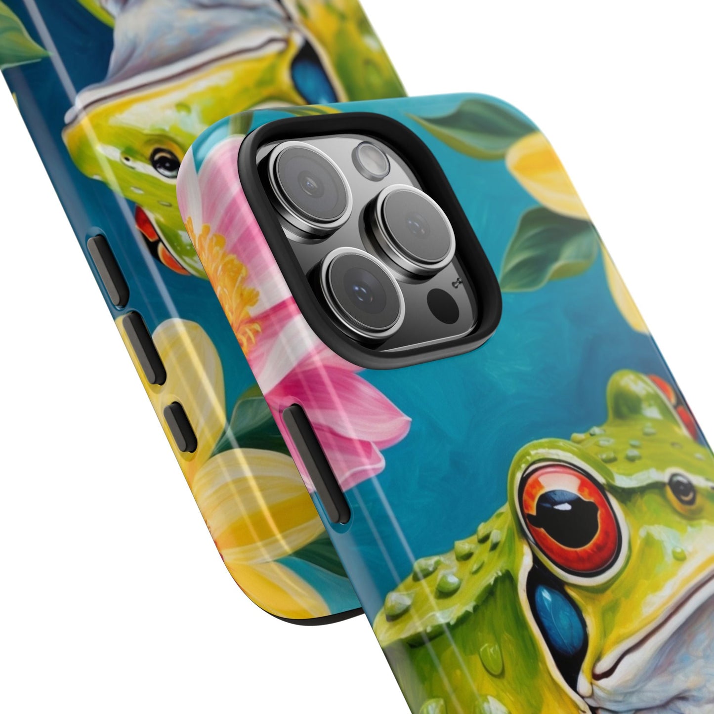 Tropical Frog & Bold Blooms - iPhone Series Case - BOGO Cases