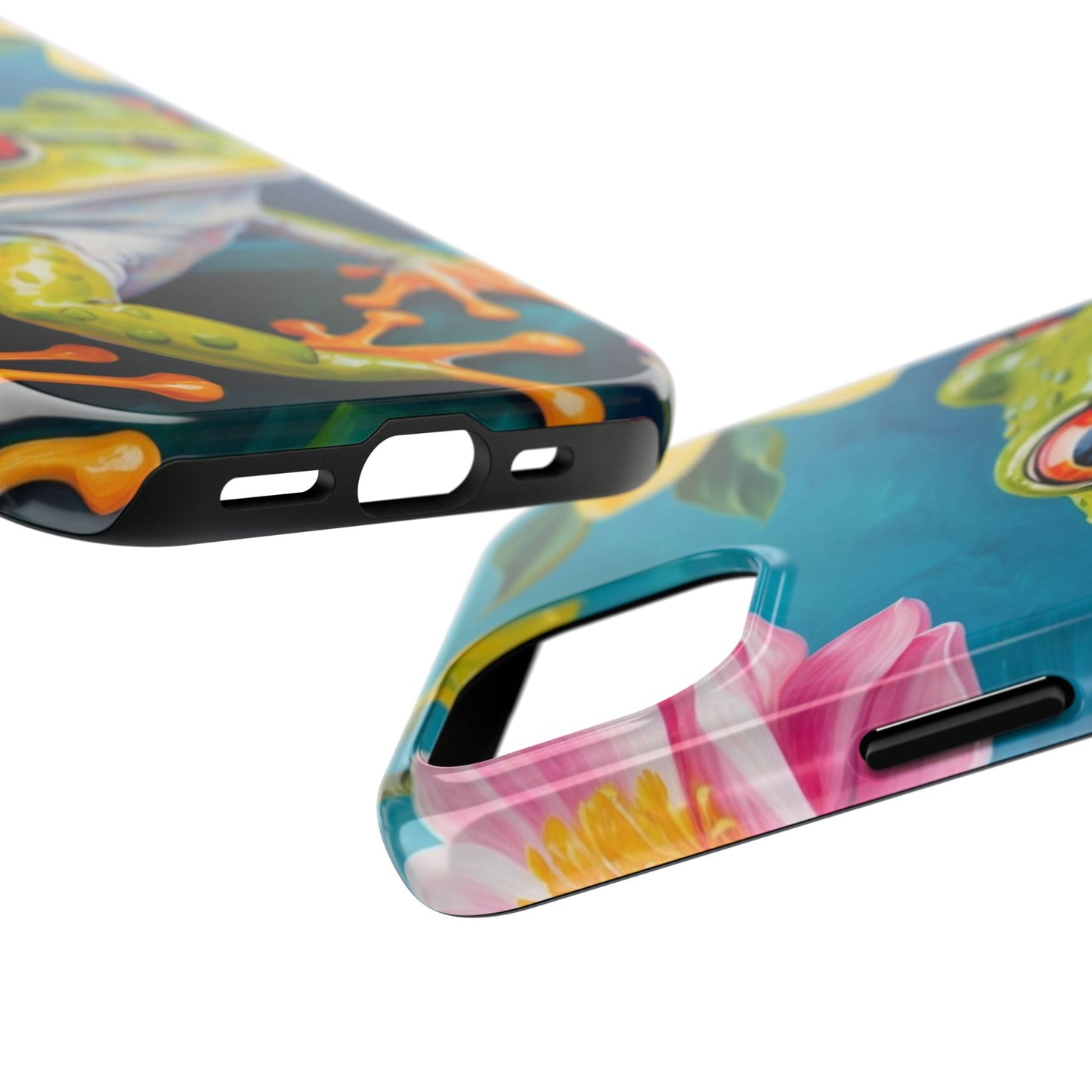 Tropical Frog & Bold Blooms - iPhone Series Case - BOGO Cases
