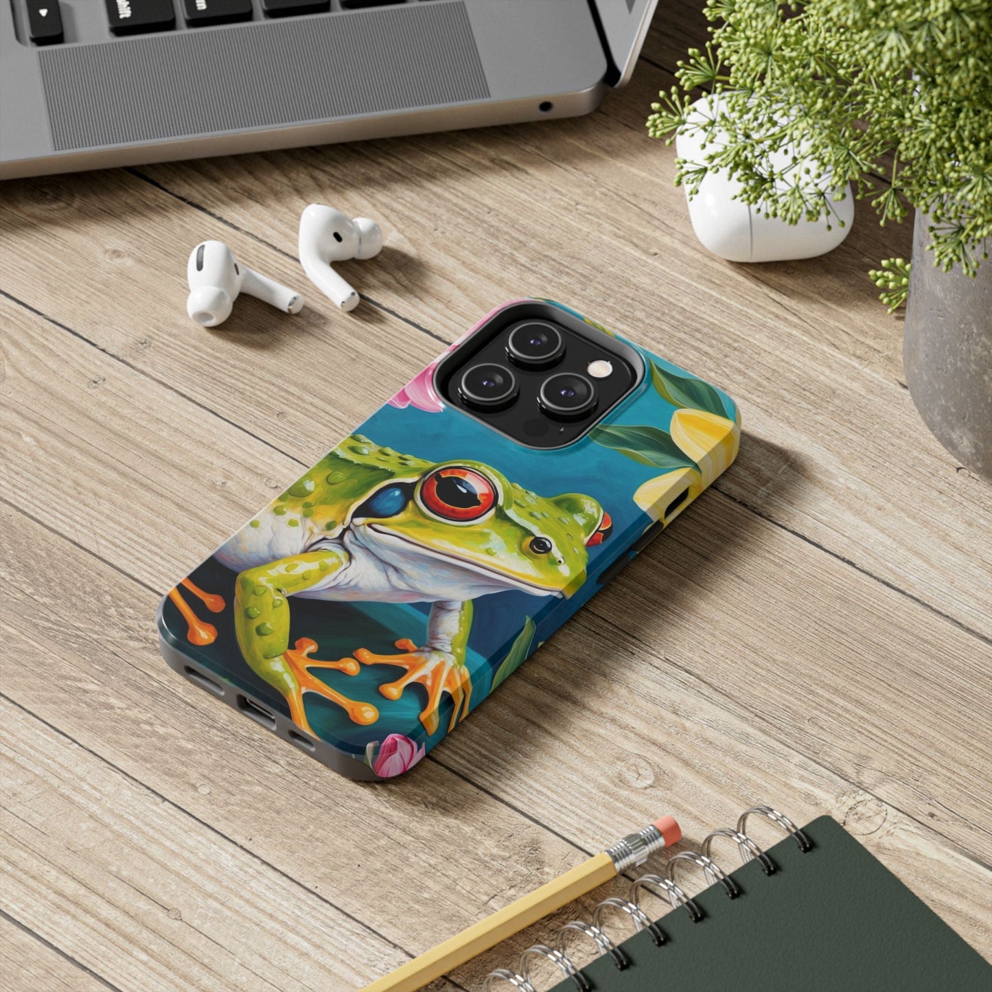 Tropical Frog & Bold Blooms - iPhone Series Case - BOGO Cases