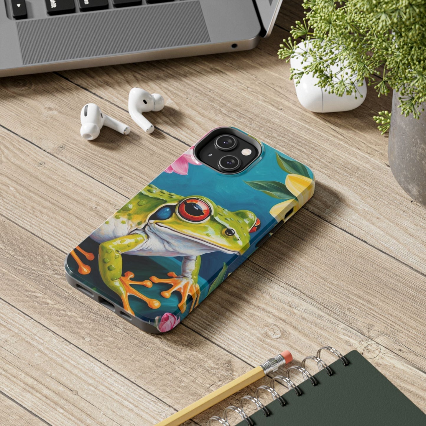 Tropical Frog & Bold Blooms - iPhone Series Case - BOGO Cases