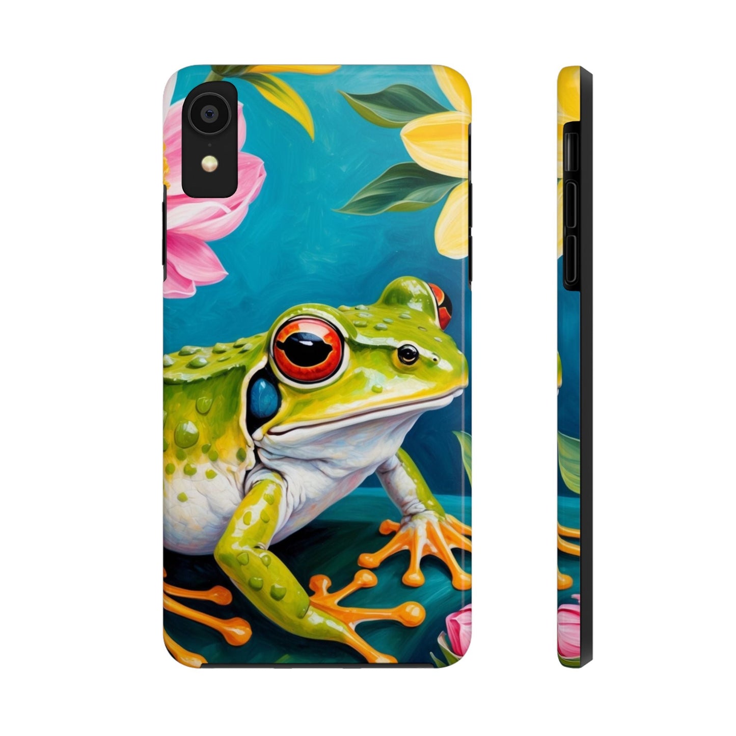 Tropical Frog & Bold Blooms - iPhone Series Case - BOGO Cases