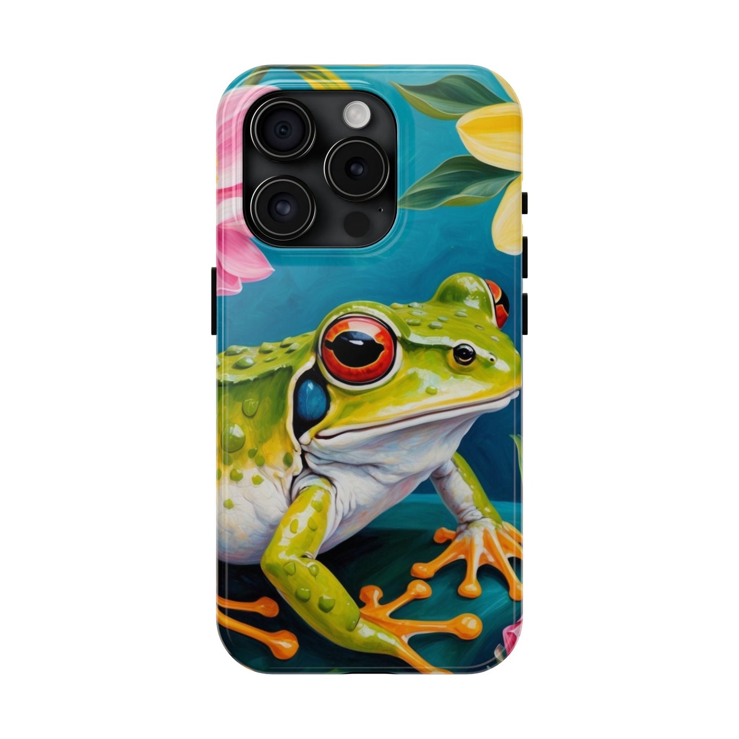 Tropical Frog & Bold Blooms - iPhone Series Case - BOGO Cases