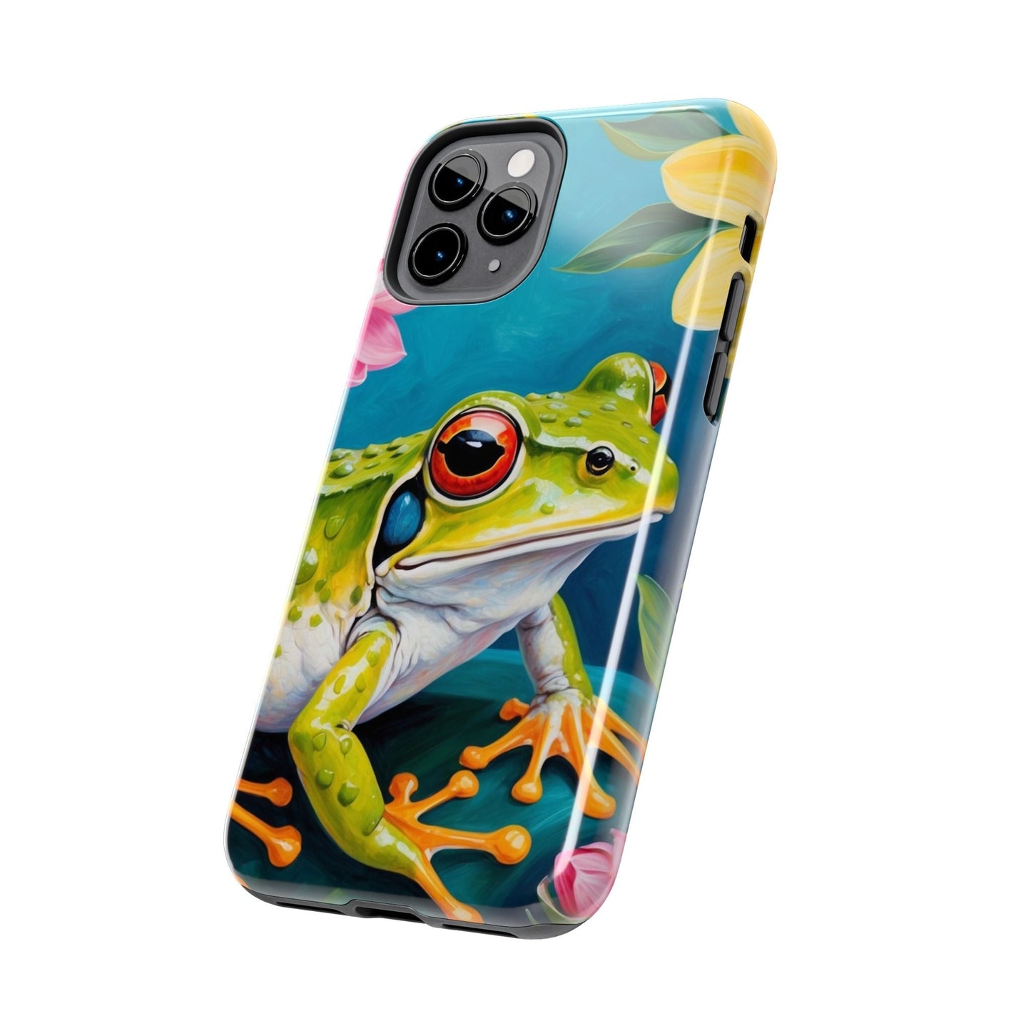 Tropical Frog & Bold Blooms - iPhone Series Case - BOGO Cases