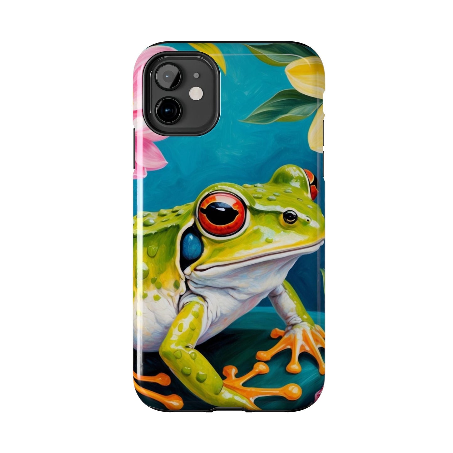 Tropical Frog & Bold Blooms - iPhone Series Case - BOGO Cases