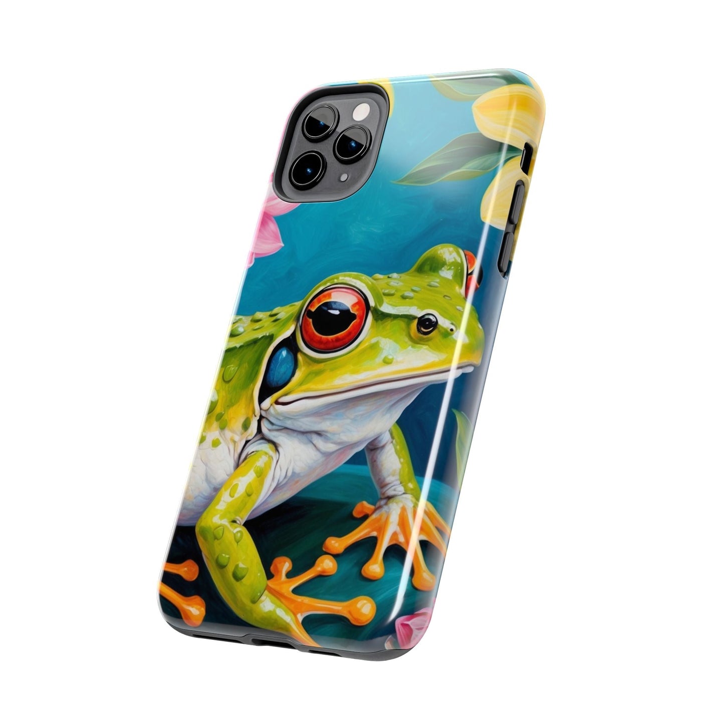 Tropical Frog & Bold Blooms - iPhone Series Case - BOGO Cases