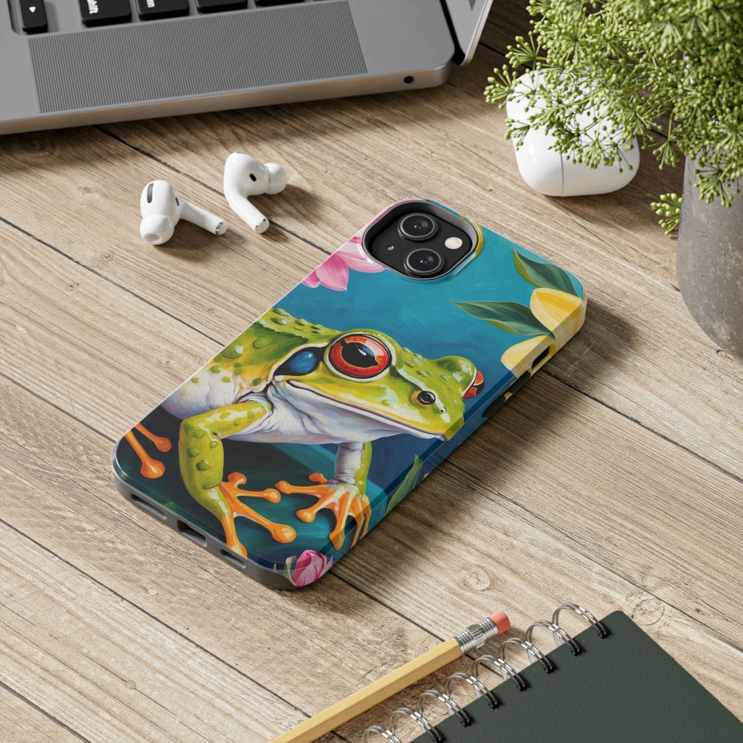Tropical Frog & Bold Blooms - iPhone Series Case - BOGO Cases