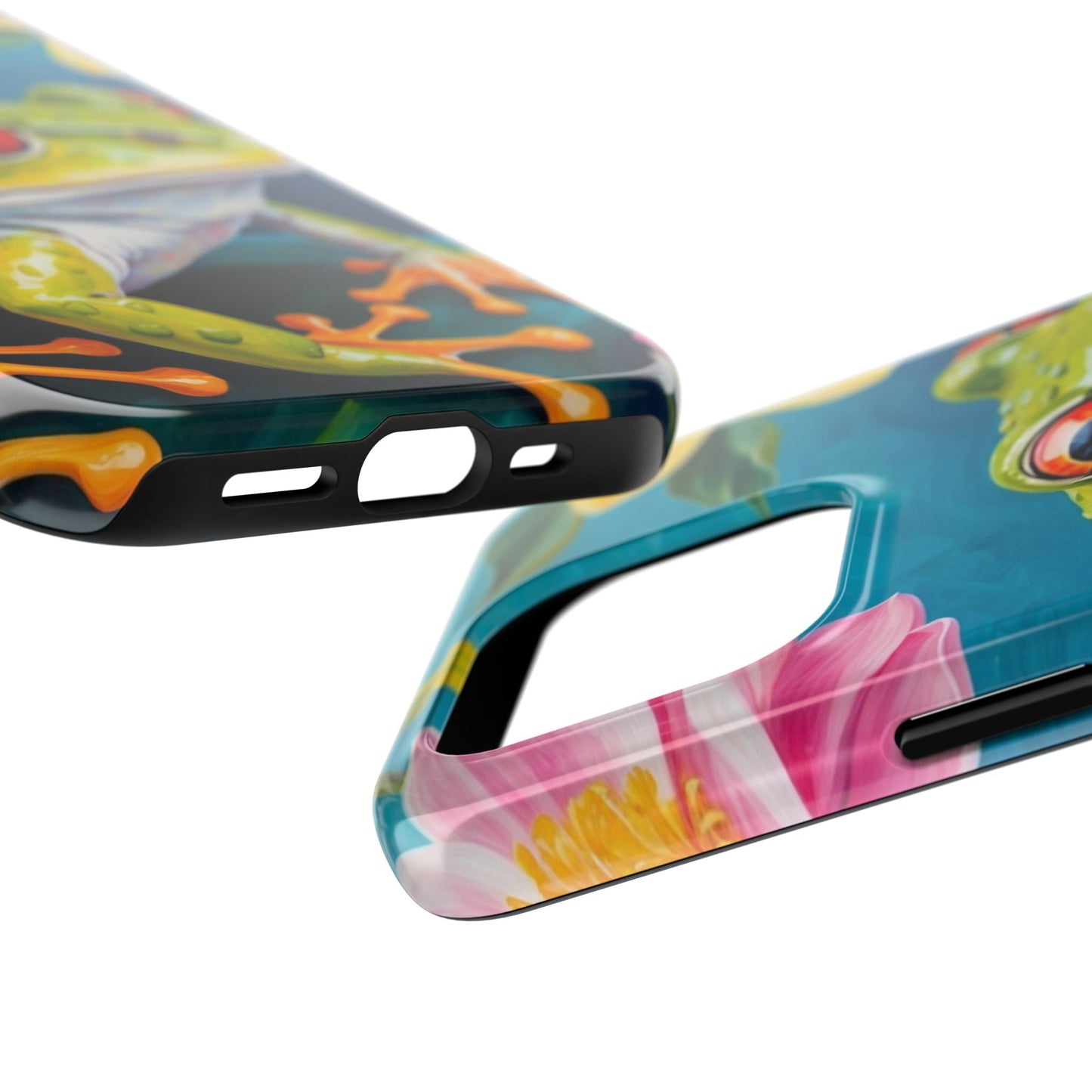 Tropical Frog & Bold Blooms - iPhone Series Case - BOGO Cases