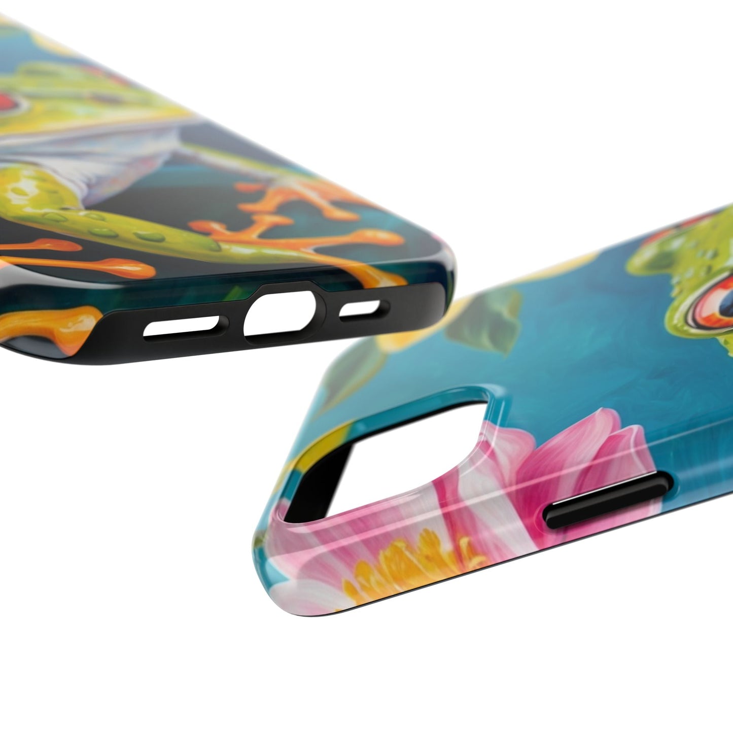 Tropical Frog & Bold Blooms - iPhone Series Case - BOGO Cases