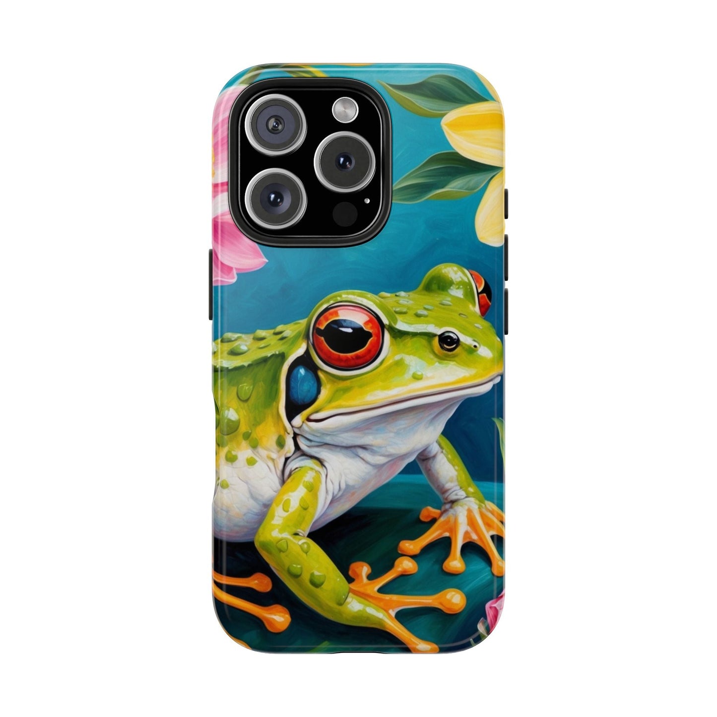Tropical Frog & Bold Blooms - iPhone Series Case - BOGO Cases