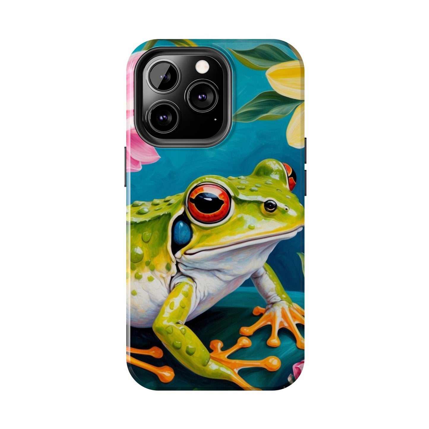 Tropical Frog & Bold Blooms - iPhone Series Case - BOGO Cases
