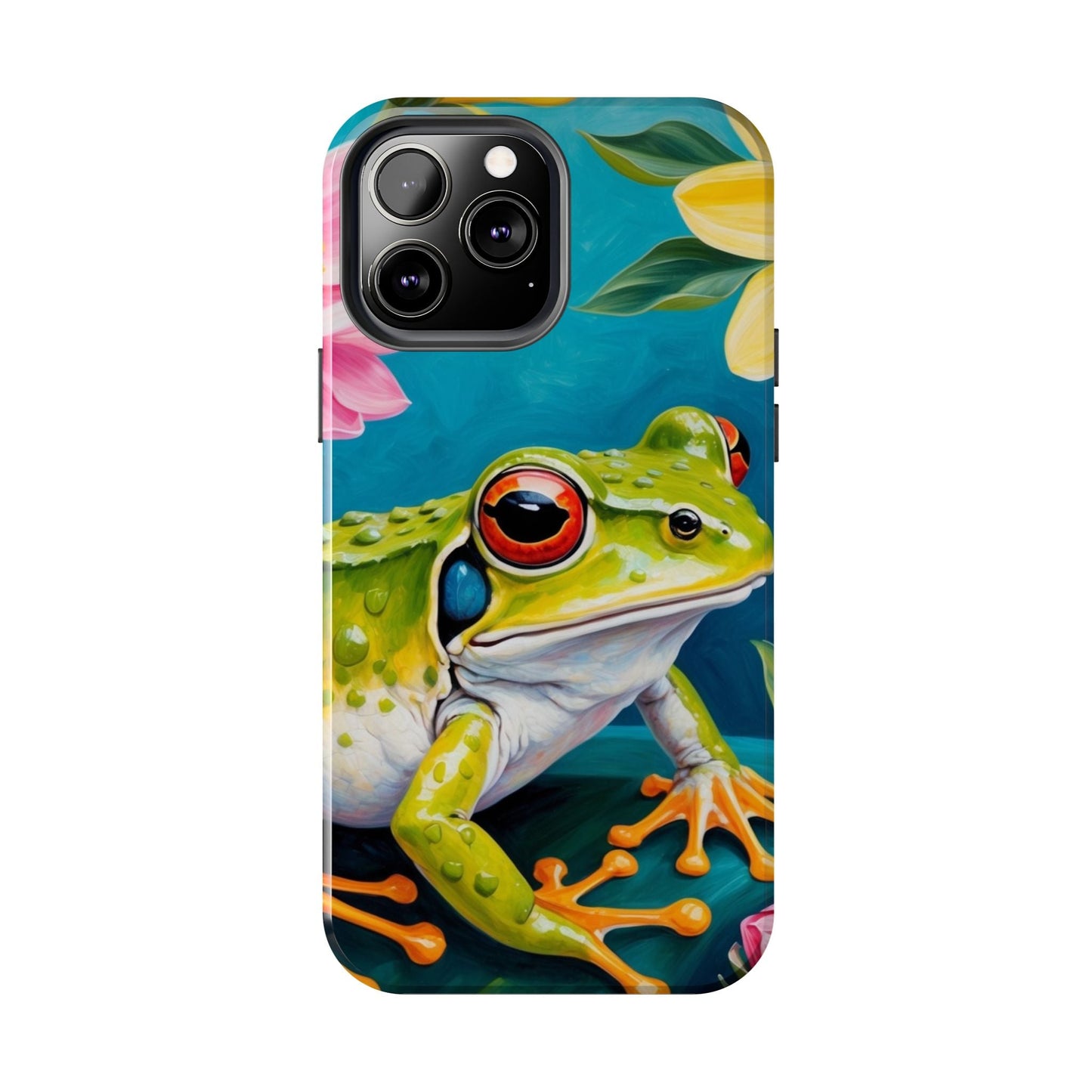 Tropical Frog & Bold Blooms - iPhone Series Case - BOGO Cases