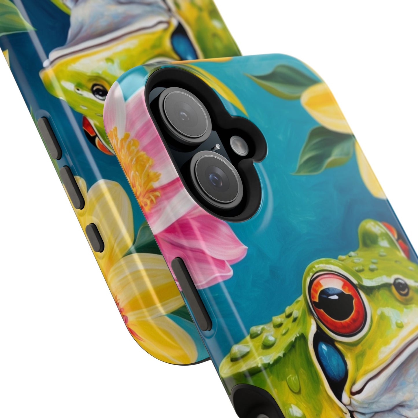 Tropical Frog & Bold Blooms - MagSafe iPhone Case - BOGO Cases
