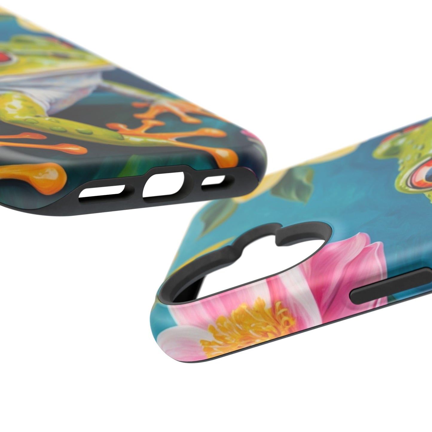 Tropical Frog & Bold Blooms - MagSafe iPhone Case - BOGO Cases
