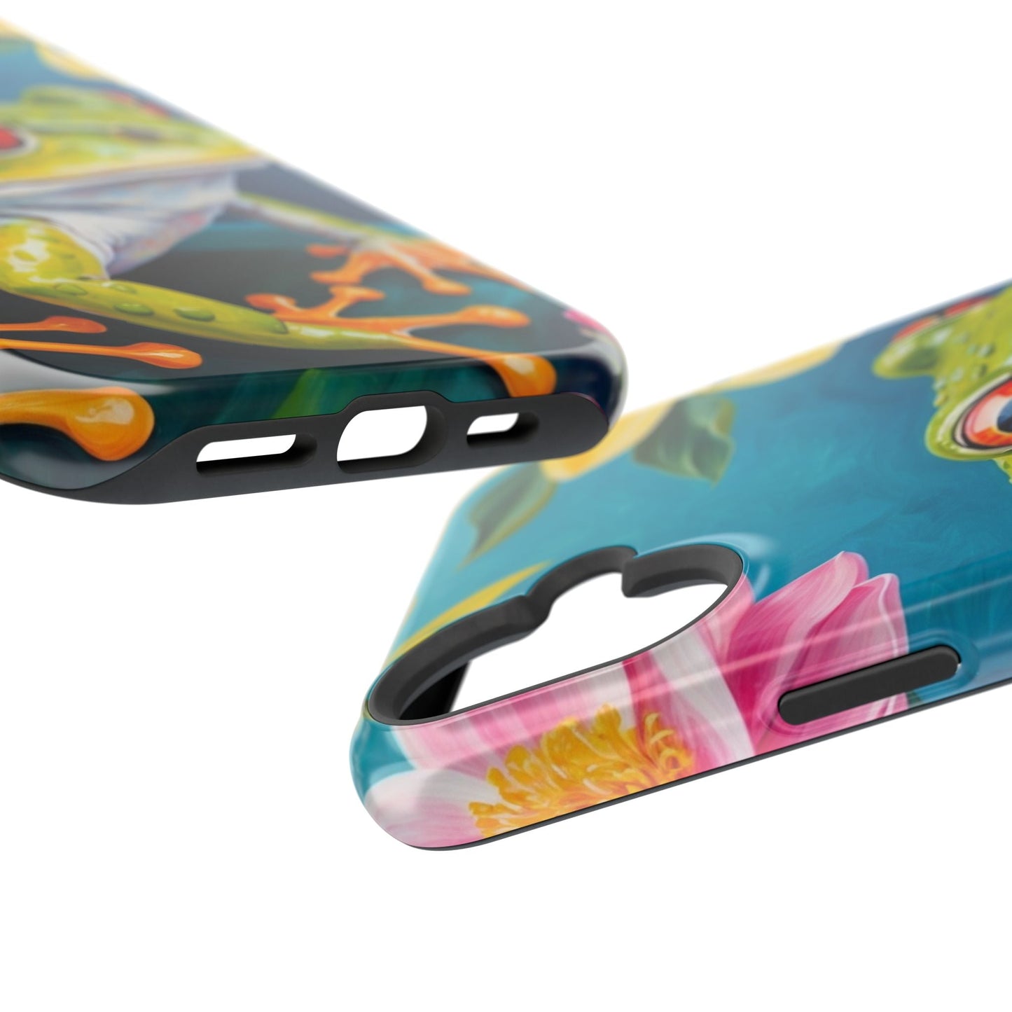 Tropical Frog & Bold Blooms - MagSafe iPhone Case - BOGO Cases