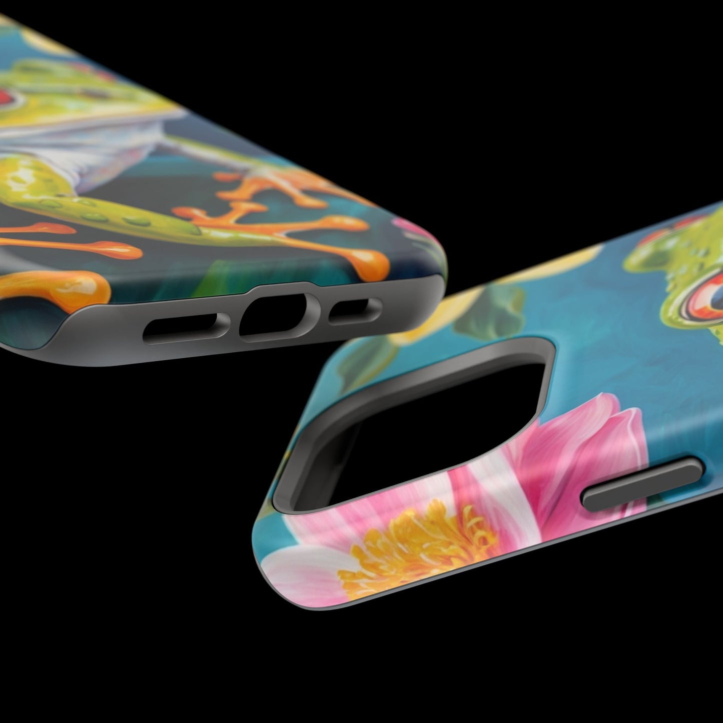 Tropical Frog & Bold Blooms - MagSafe iPhone Case - BOGO Cases