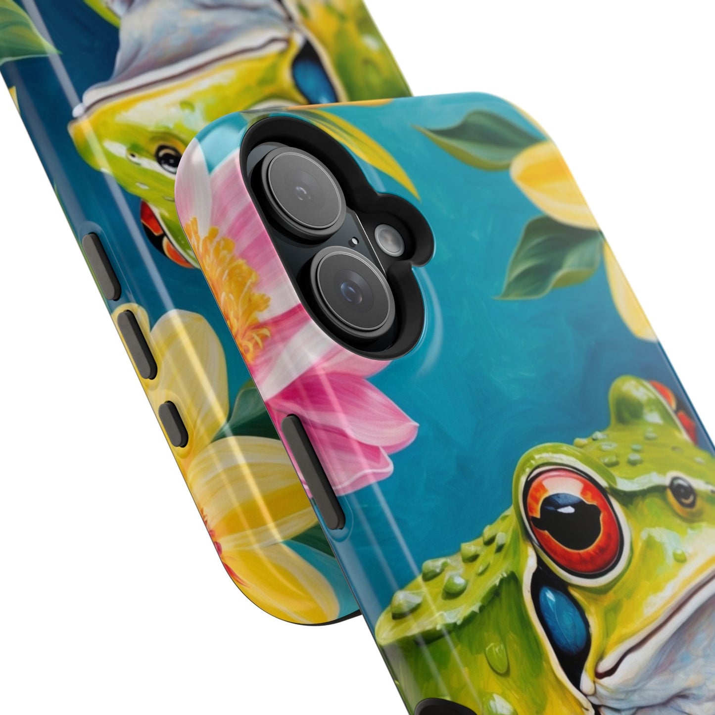 Tropical Frog & Bold Blooms - MagSafe iPhone Case - BOGO Cases