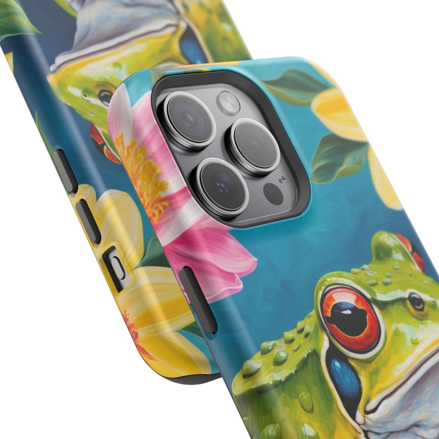 Tropical Frog & Bold Blooms - MagSafe iPhone Case - BOGO Cases