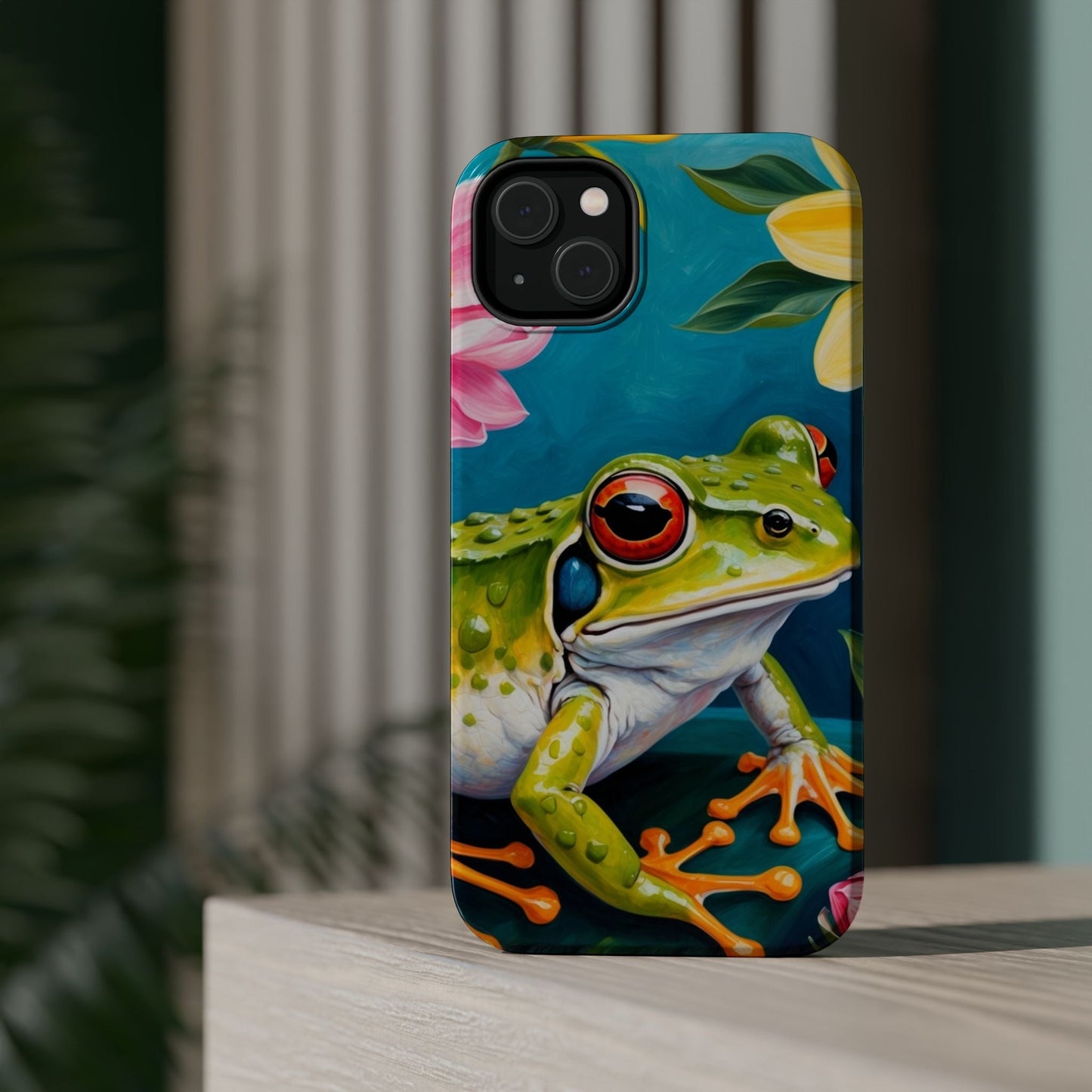 Tropical Frog & Bold Blooms - MagSafe iPhone Case - BOGO Cases