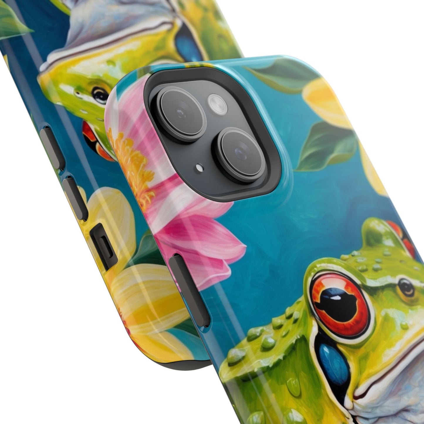 Tropical Frog & Bold Blooms - MagSafe iPhone Case - BOGO Cases
