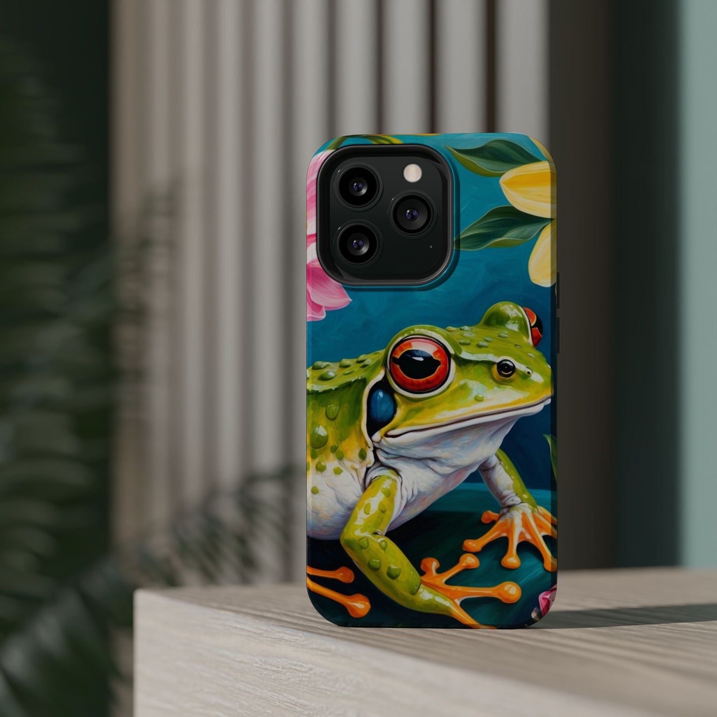 Tropical Frog & Bold Blooms - MagSafe iPhone Case - BOGO Cases