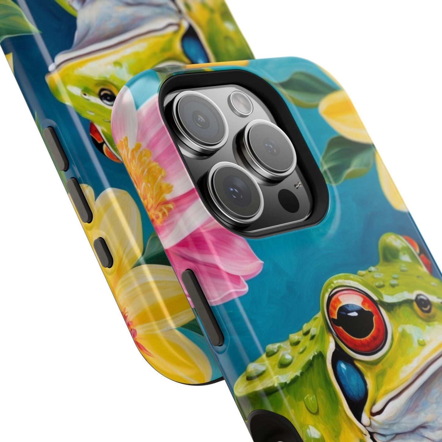 Tropical Frog & Bold Blooms - MagSafe iPhone Case - BOGO Cases