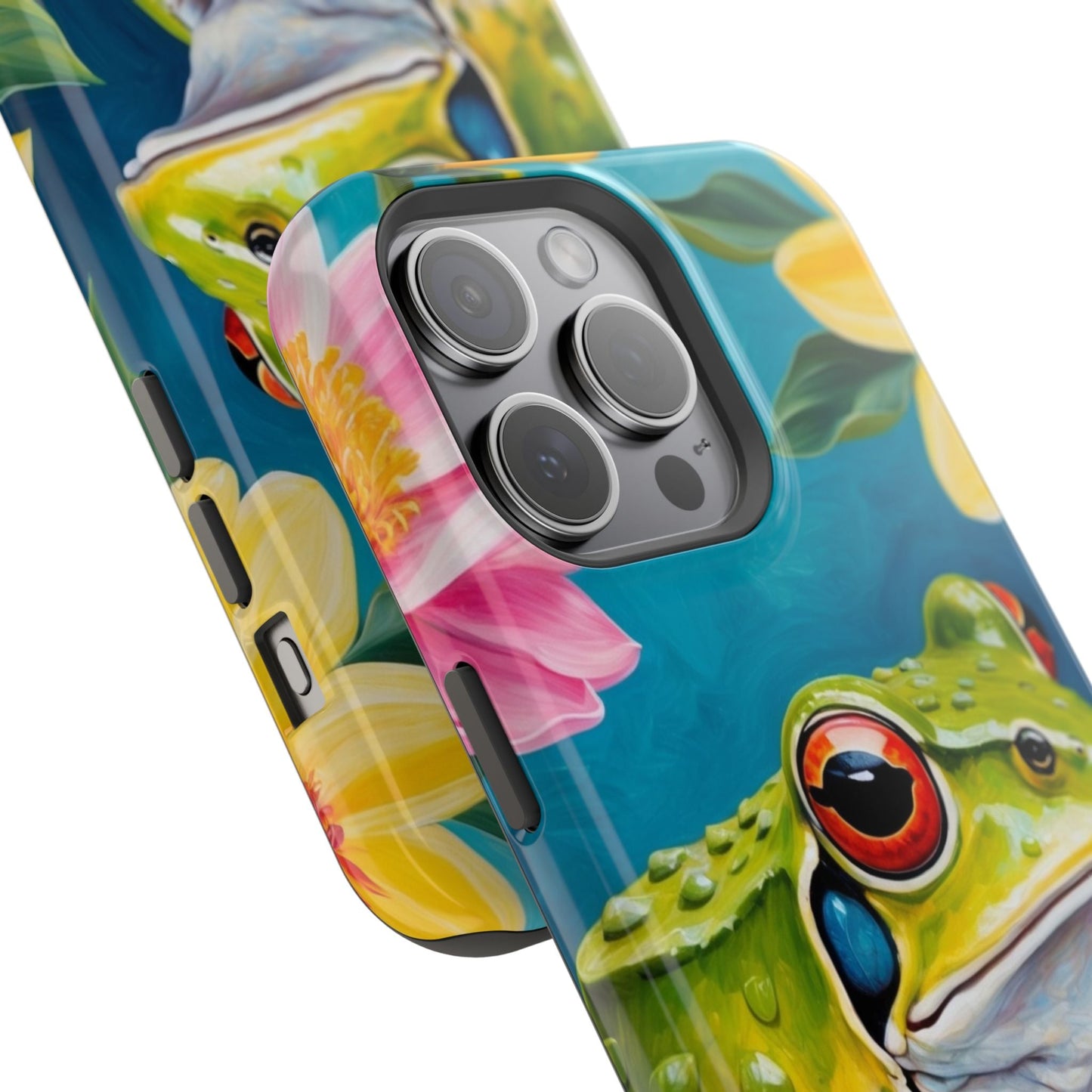 Tropical Frog & Bold Blooms - MagSafe iPhone Case - BOGO Cases