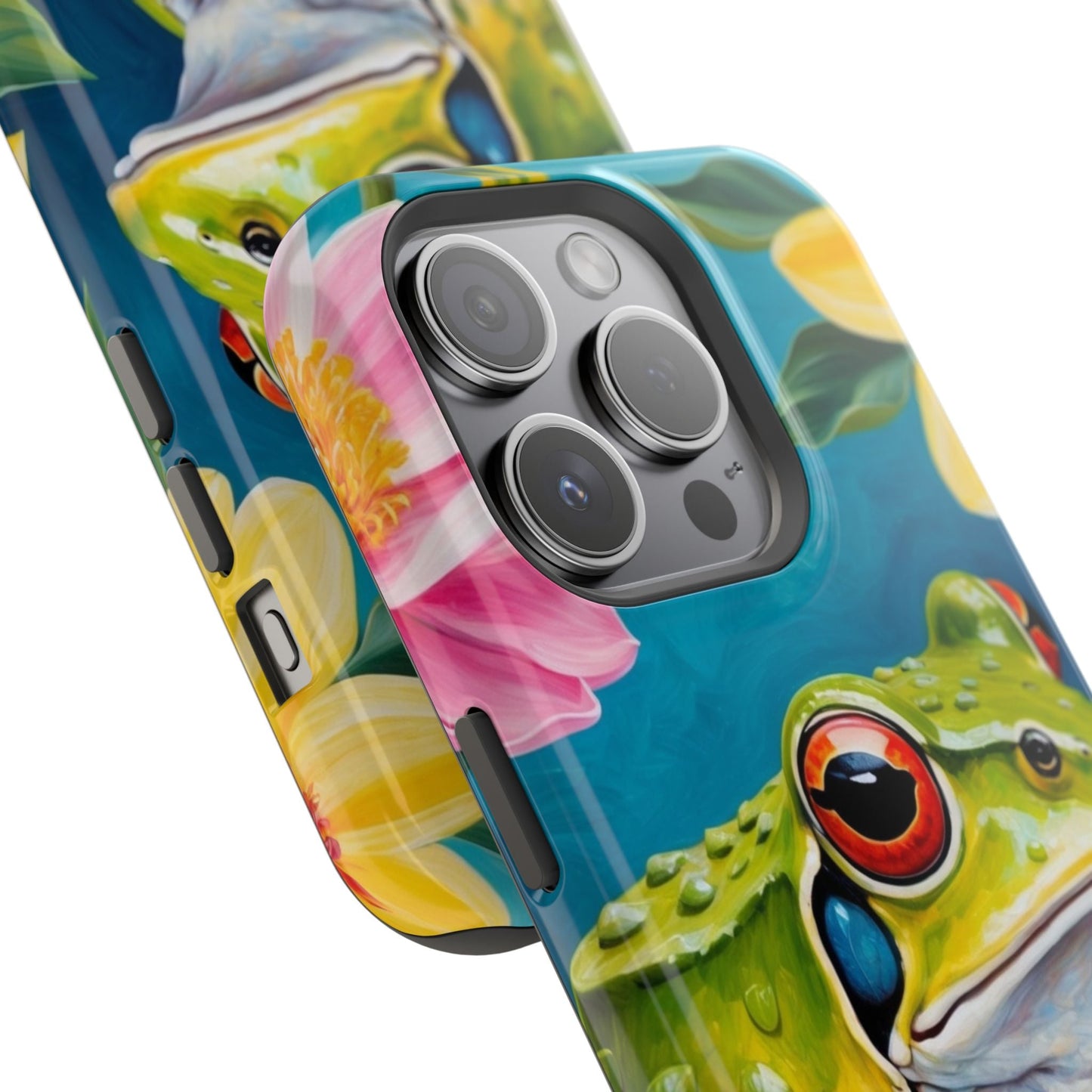 Tropical Frog & Bold Blooms - MagSafe iPhone Case - BOGO Cases