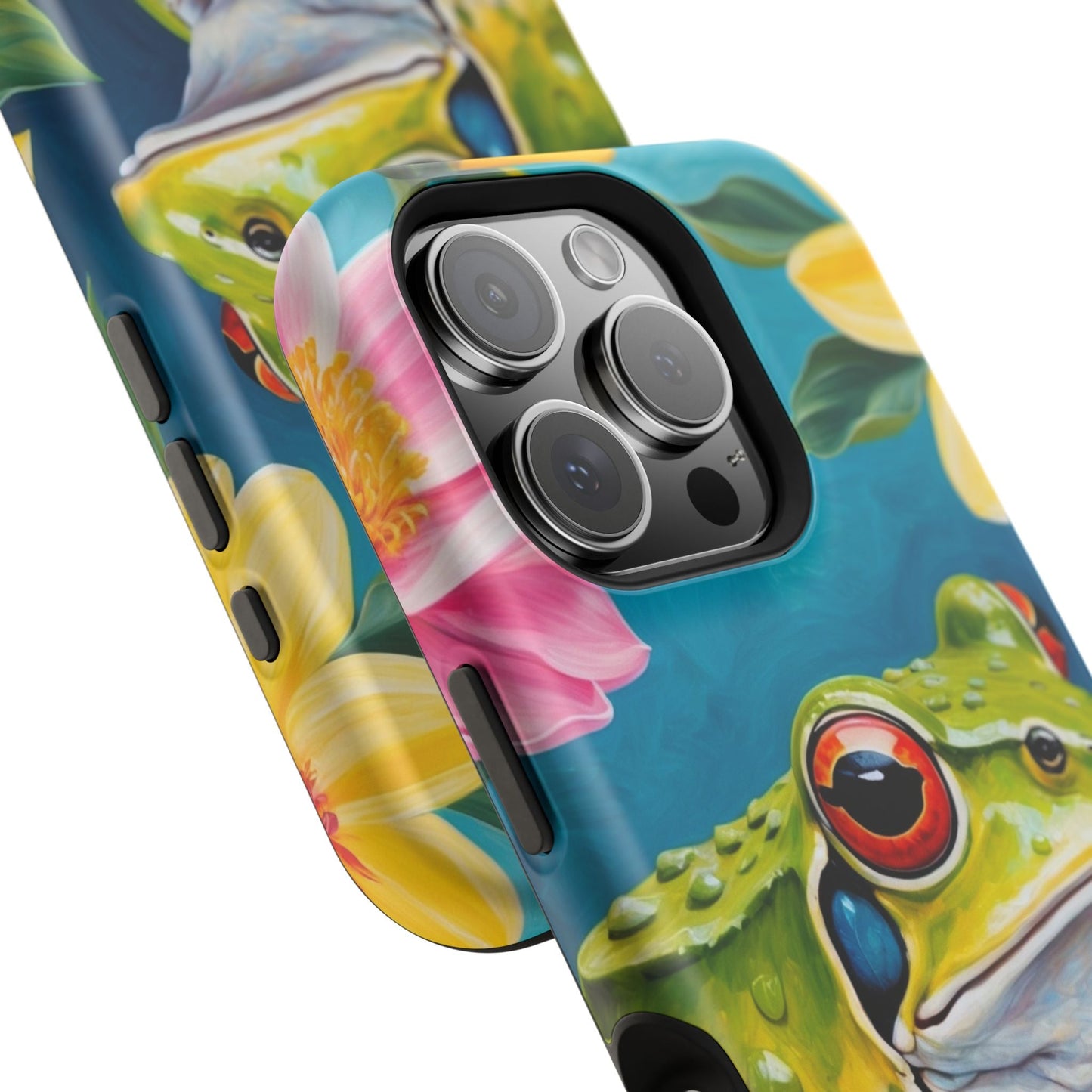 Tropical Frog & Bold Blooms - MagSafe iPhone Case - BOGO Cases