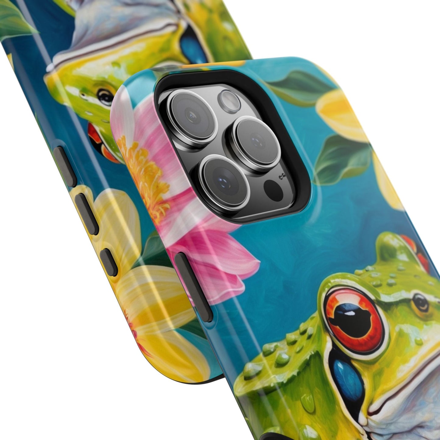 Tropical Frog & Bold Blooms - MagSafe iPhone Case - BOGO Cases