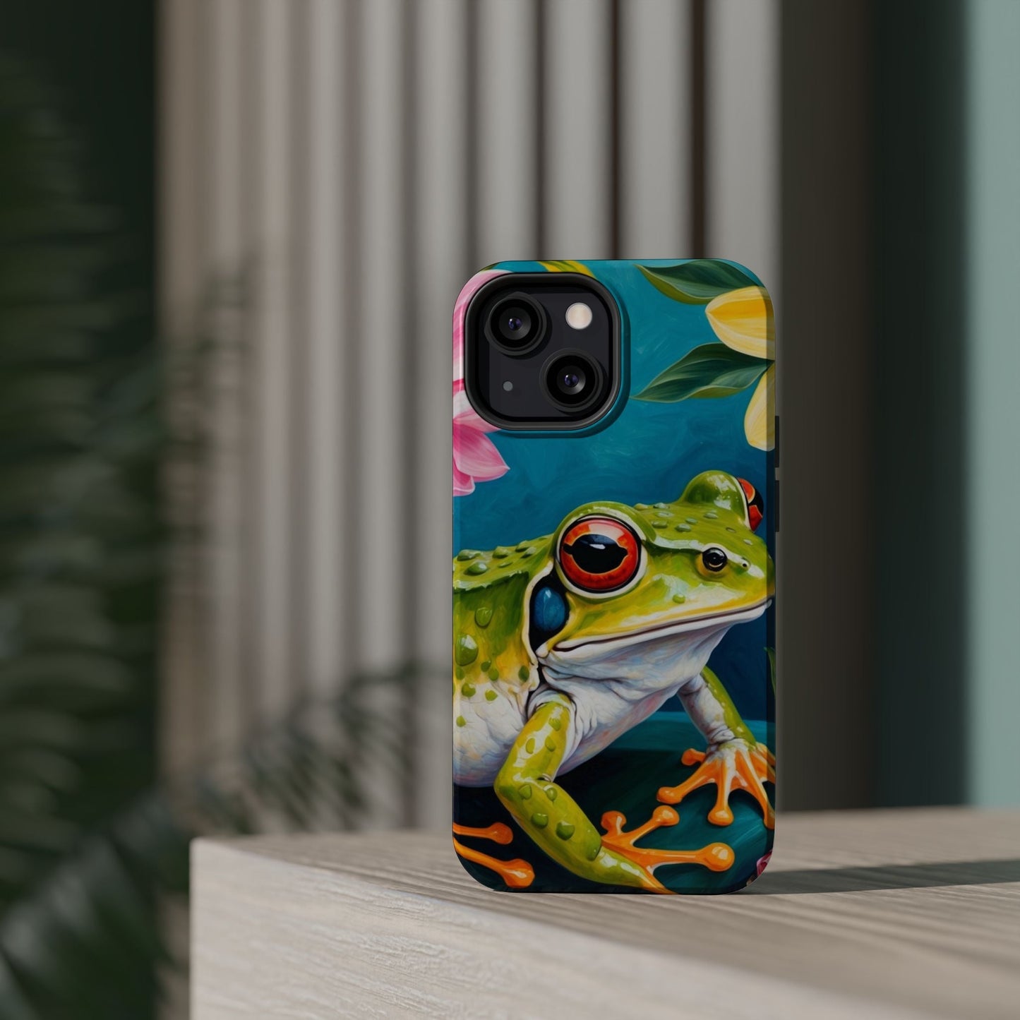 Tropical Frog & Bold Blooms - MagSafe iPhone Case - BOGO Cases