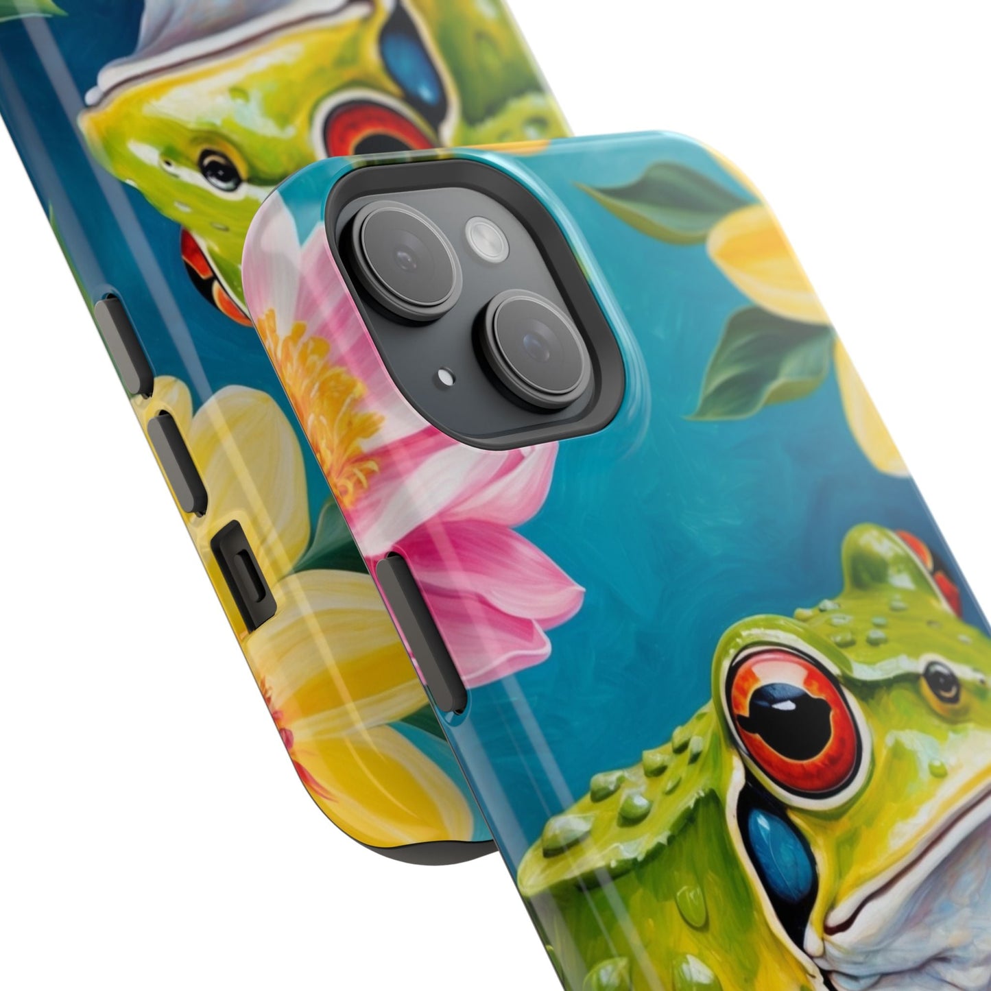 Tropical Frog & Bold Blooms - MagSafe iPhone Case - BOGO Cases