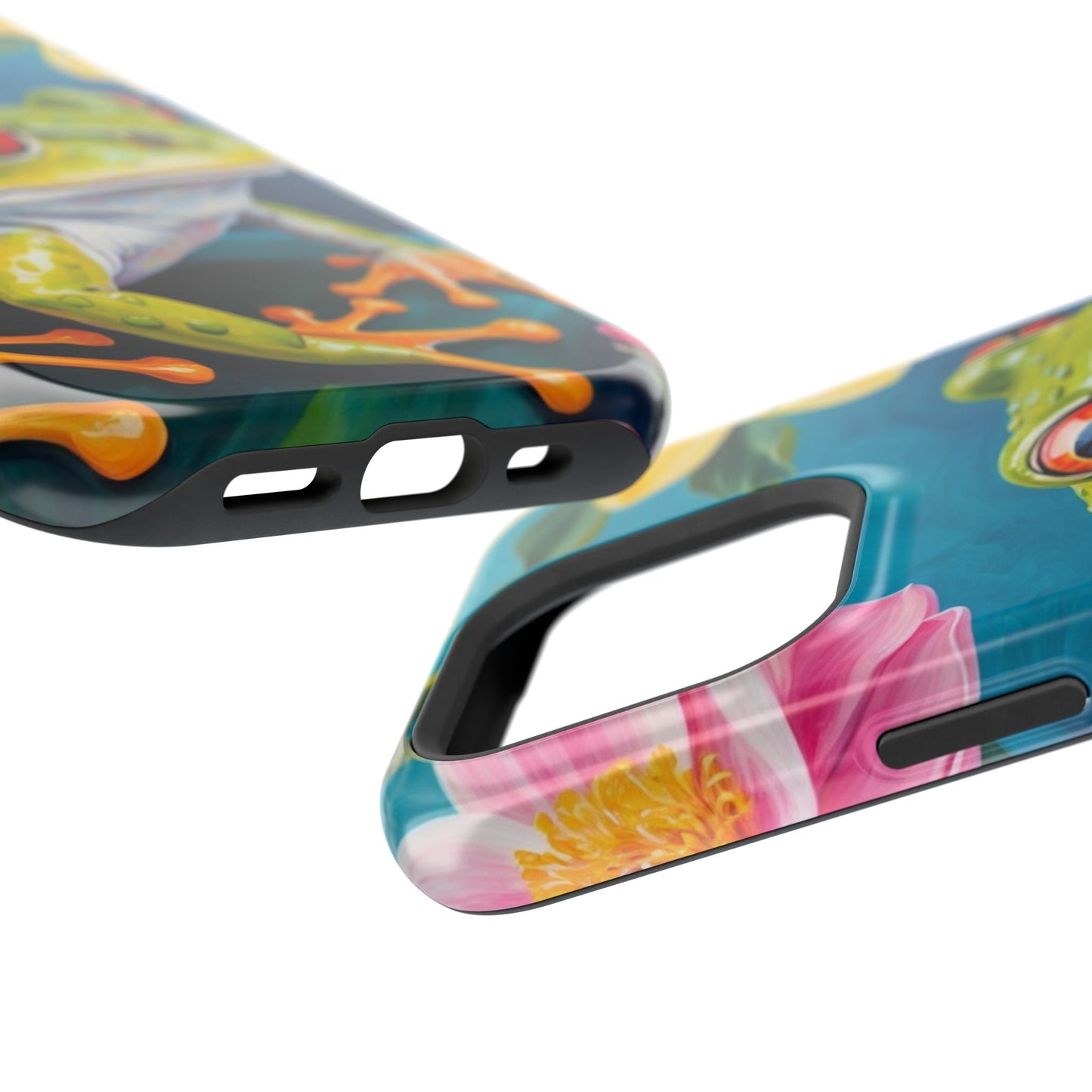 Tropical Frog & Bold Blooms - MagSafe iPhone Case - BOGO Cases