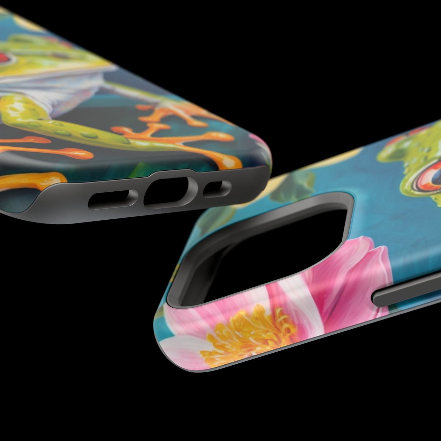 Tropical Frog & Bold Blooms - MagSafe iPhone Case - BOGO Cases