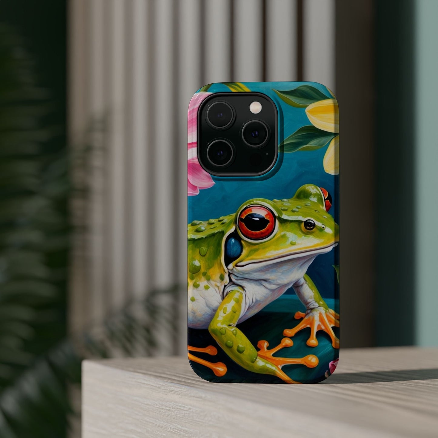 Tropical Frog & Bold Blooms - MagSafe iPhone Case - BOGO Cases