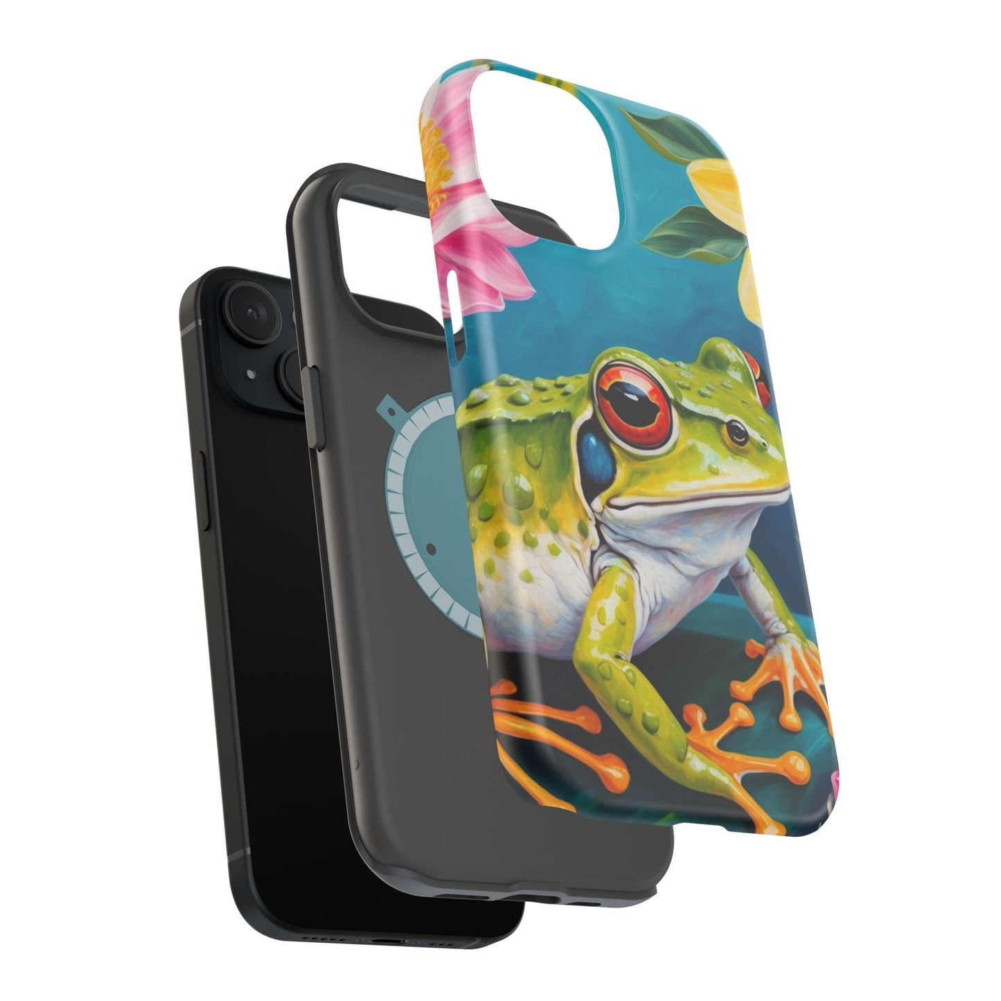 Tropical Frog & Bold Blooms - MagSafe iPhone Case - BOGO Cases