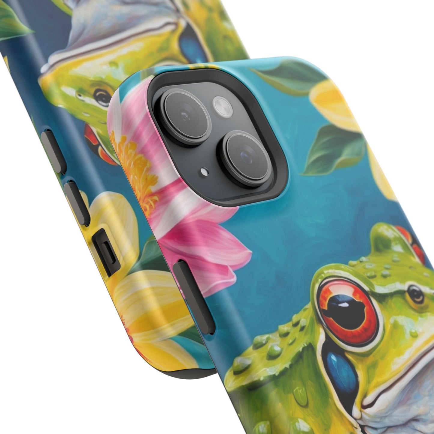 Tropical Frog & Bold Blooms - MagSafe iPhone Case - BOGO Cases