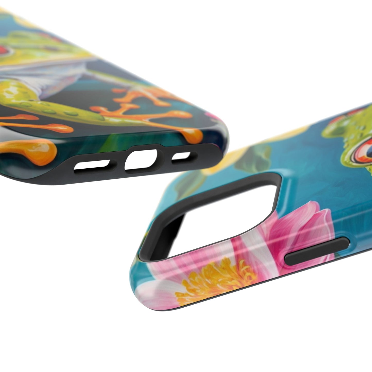Tropical Frog & Bold Blooms - MagSafe iPhone Case - BOGO Cases