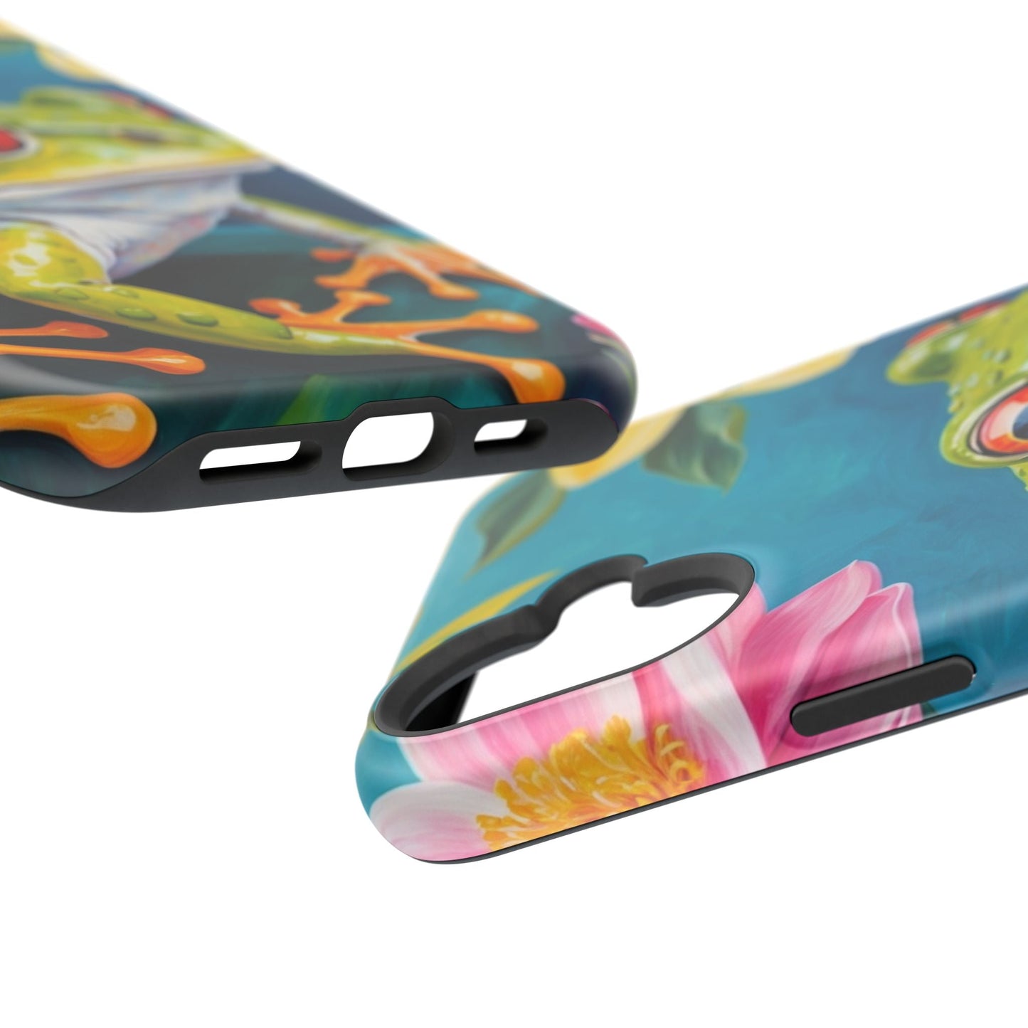 Tropical Frog & Bold Blooms - MagSafe iPhone Case - BOGO Cases