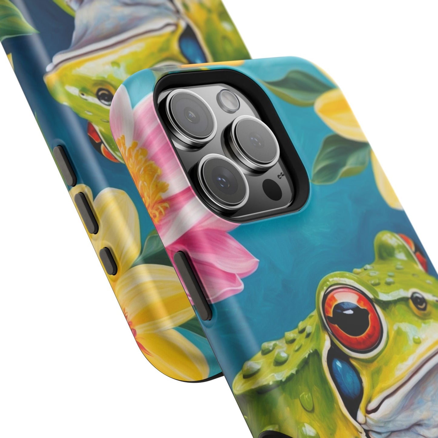 Tropical Frog & Bold Blooms - MagSafe iPhone Case - BOGO Cases