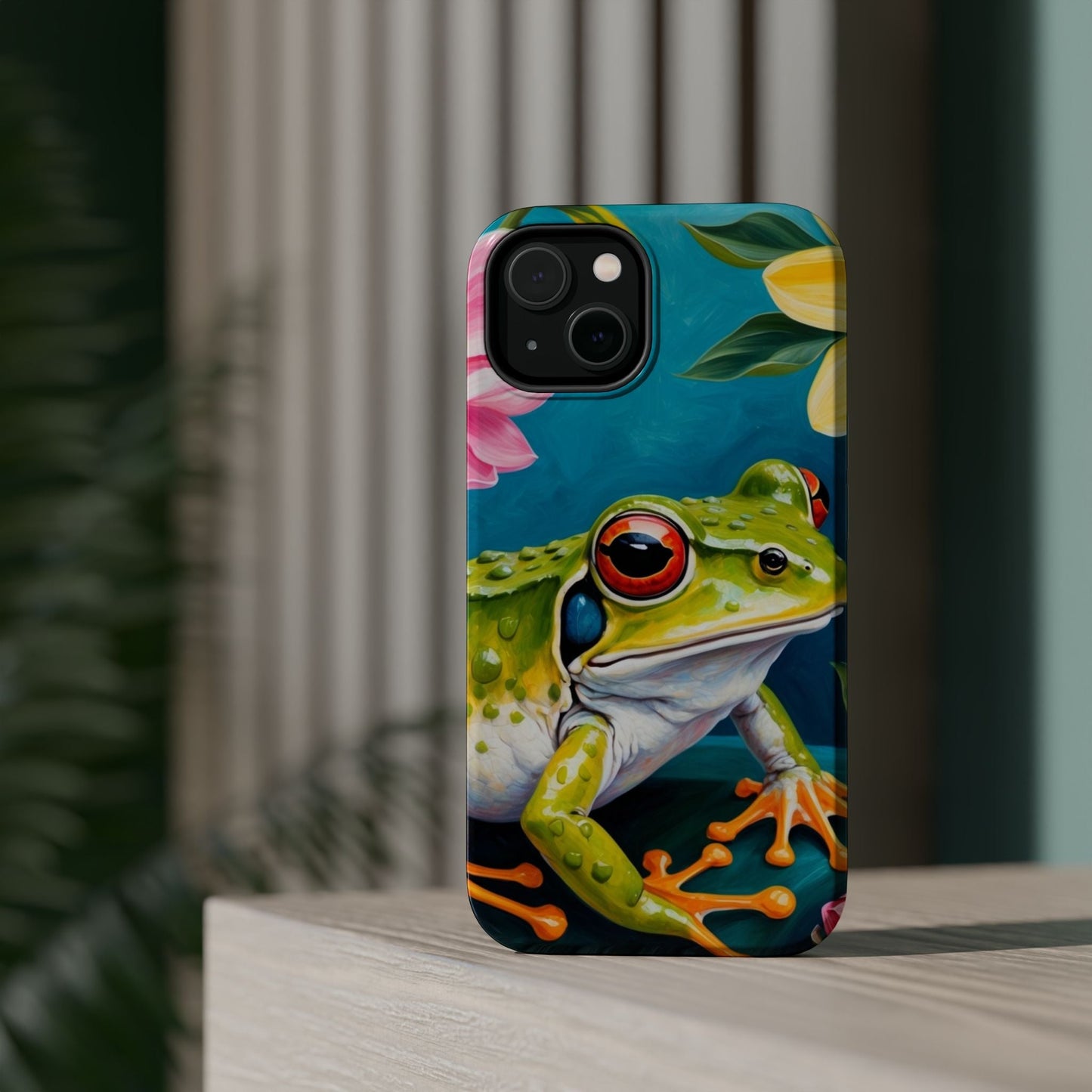 Tropical Frog & Bold Blooms - MagSafe iPhone Case - BOGO Cases