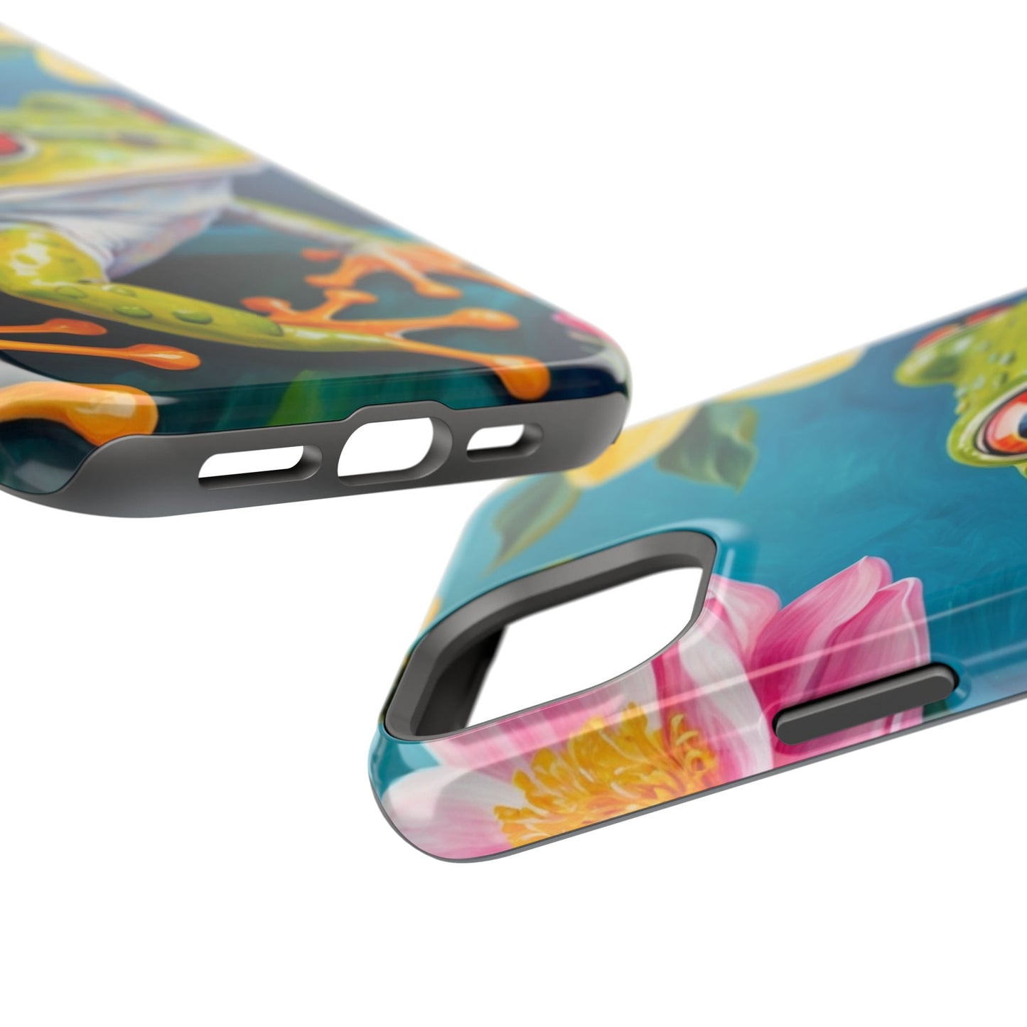 Tropical Frog & Bold Blooms - MagSafe iPhone Case - BOGO Cases