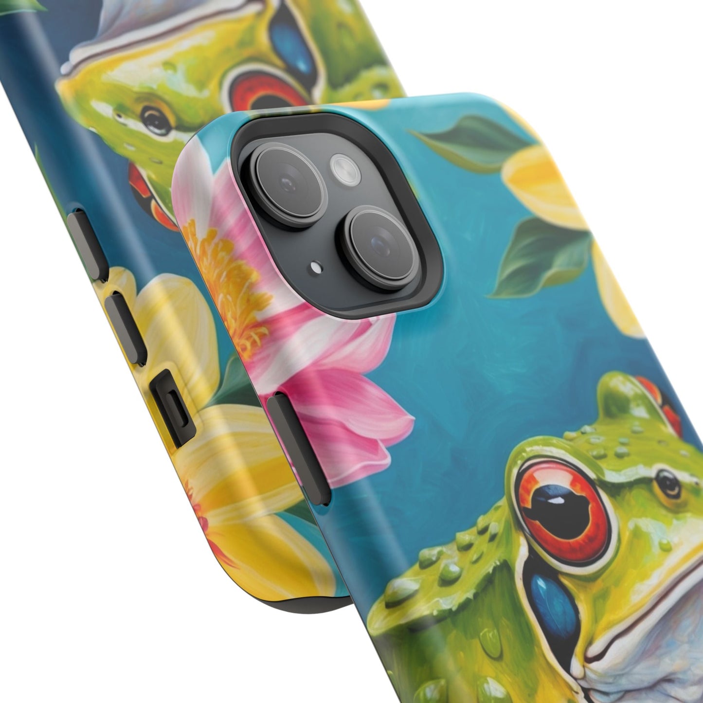 Tropical Frog & Bold Blooms - MagSafe iPhone Case - BOGO Cases