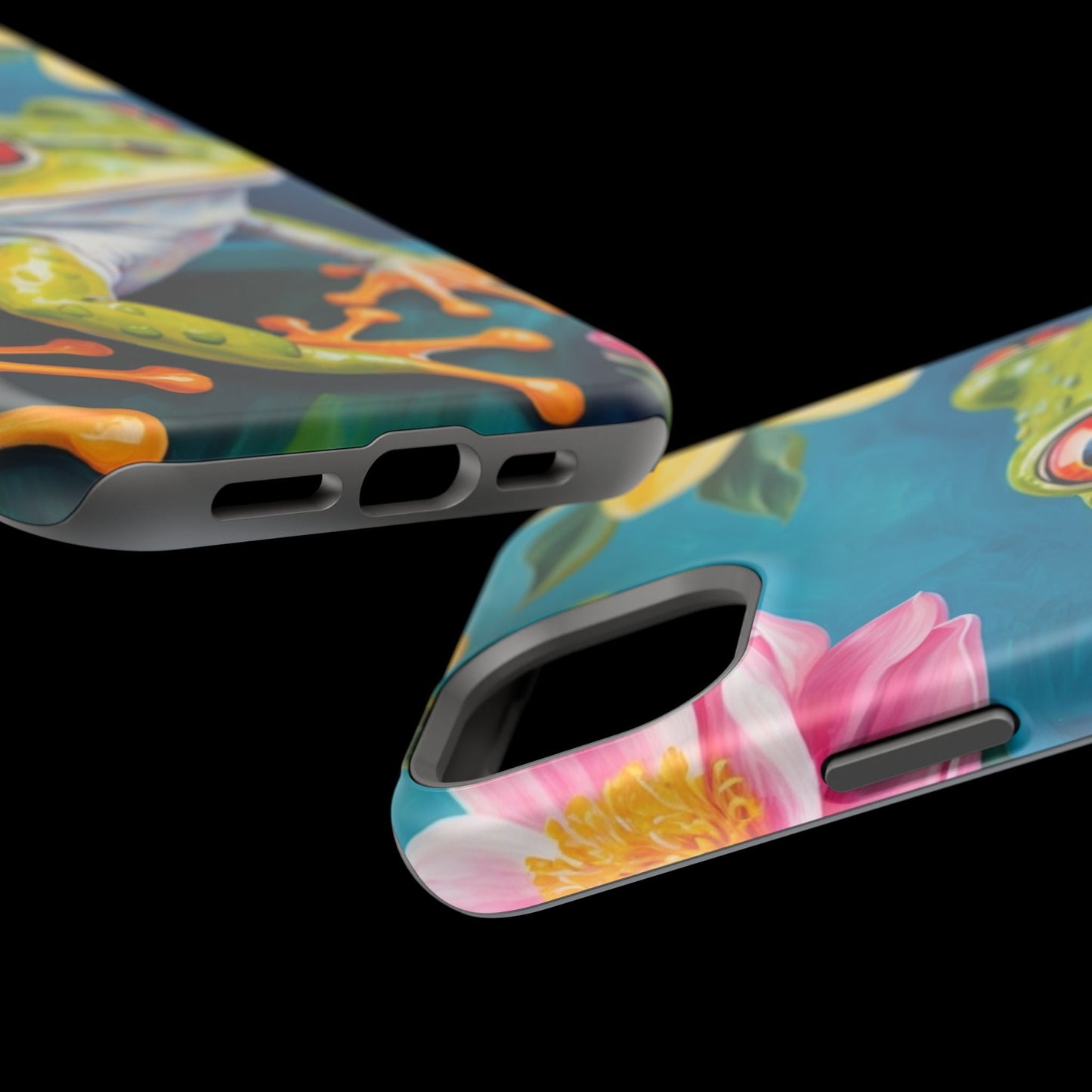 Tropical Frog & Bold Blooms - MagSafe iPhone Case - BOGO Cases