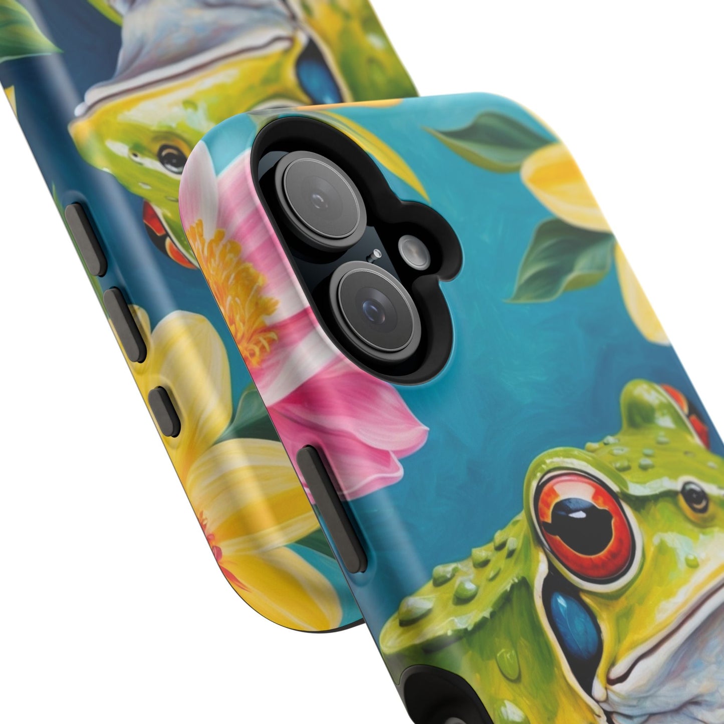 Tropical Frog & Bold Blooms - MagSafe iPhone Case - BOGO Cases