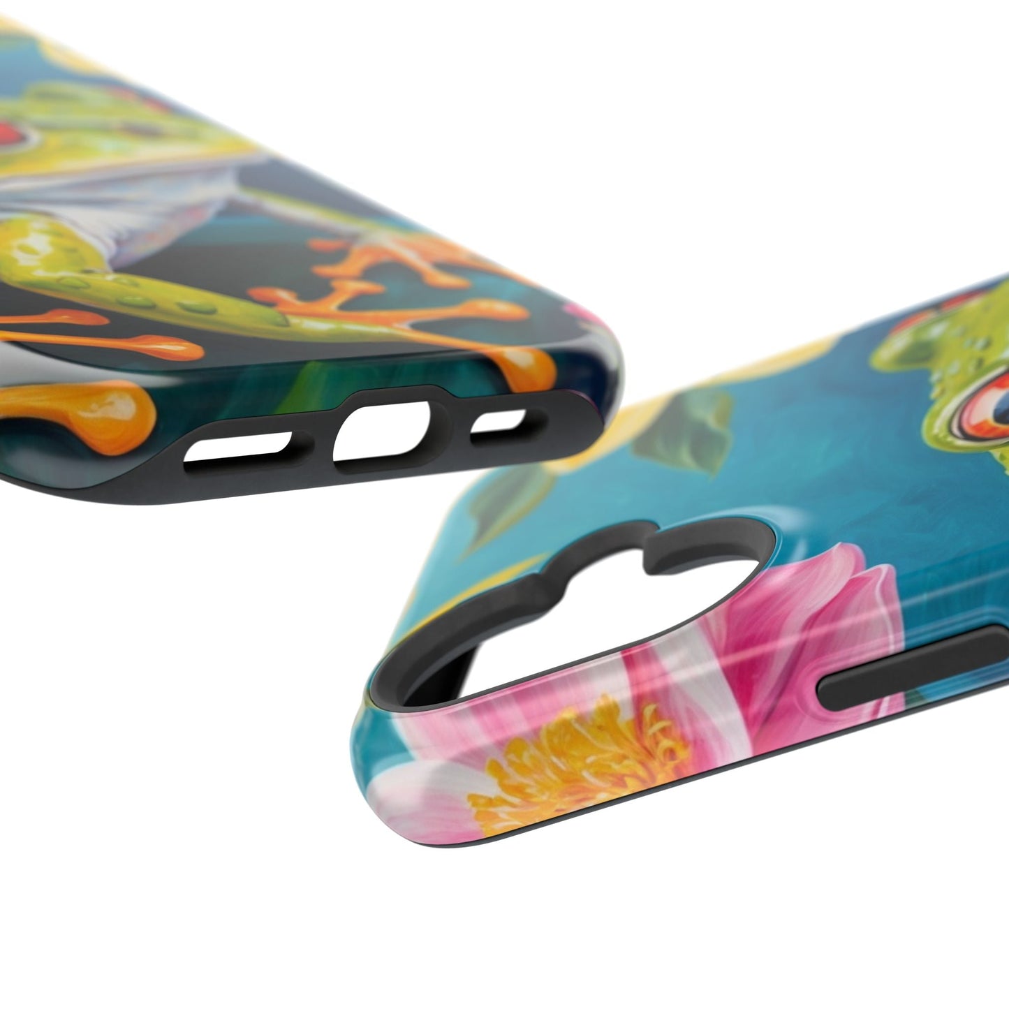 Tropical Frog & Bold Blooms - MagSafe iPhone Case - BOGO Cases