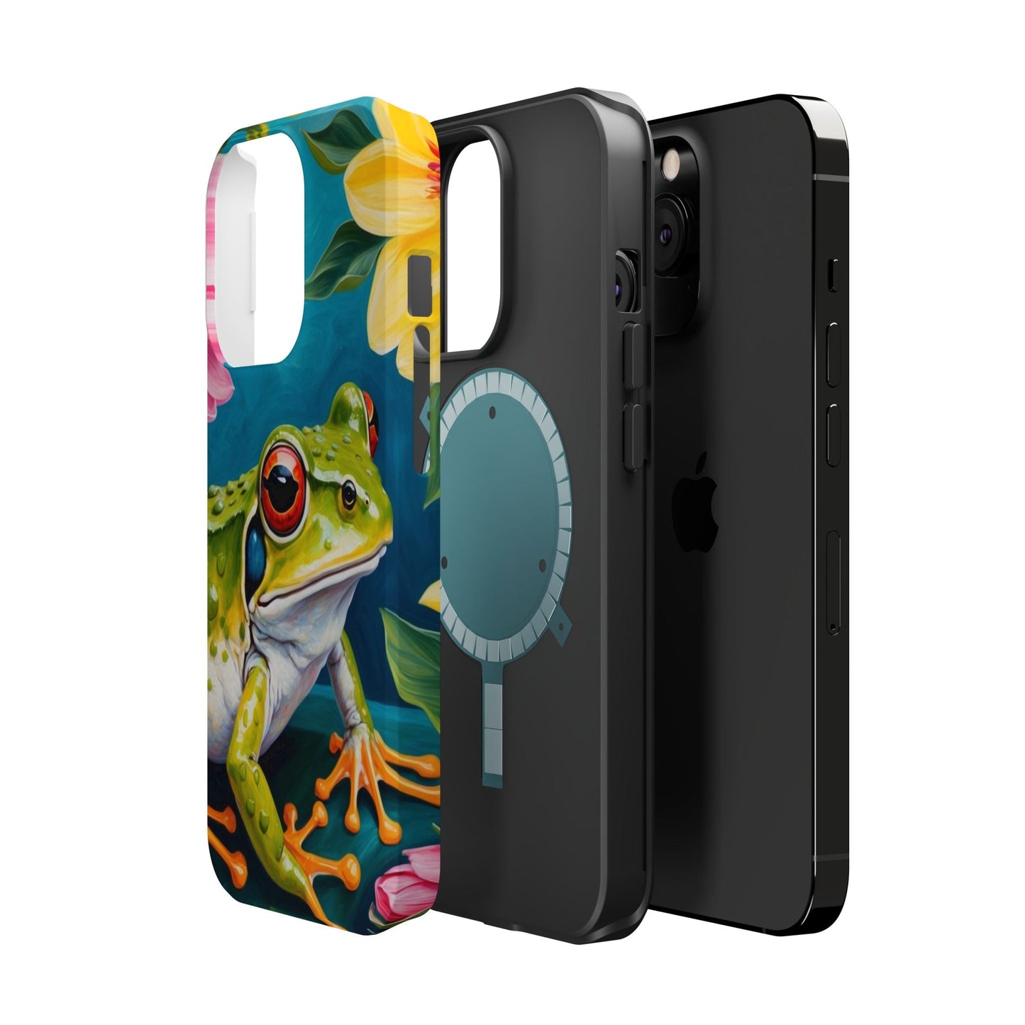 Tropical Frog & Bold Blooms - MagSafe iPhone Case - BOGO Cases